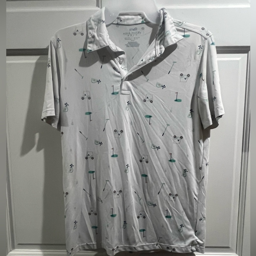 Rorie Whelan Golf Carts Polo T-shirt XL (14)
